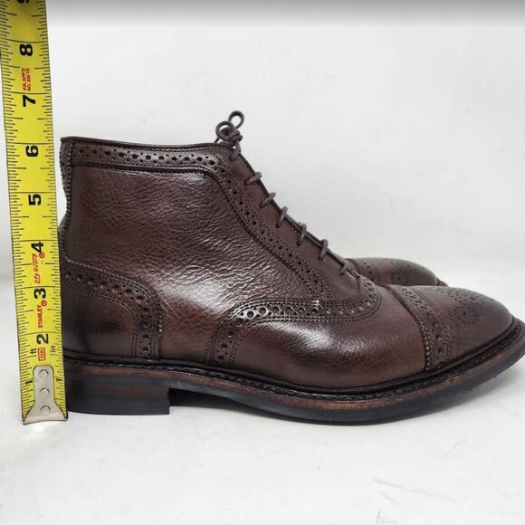 Mens 8.5 EEE Allen Edmonds Hamilton cap toe Brown Tumbled oxford dress boot 2825 main image 6